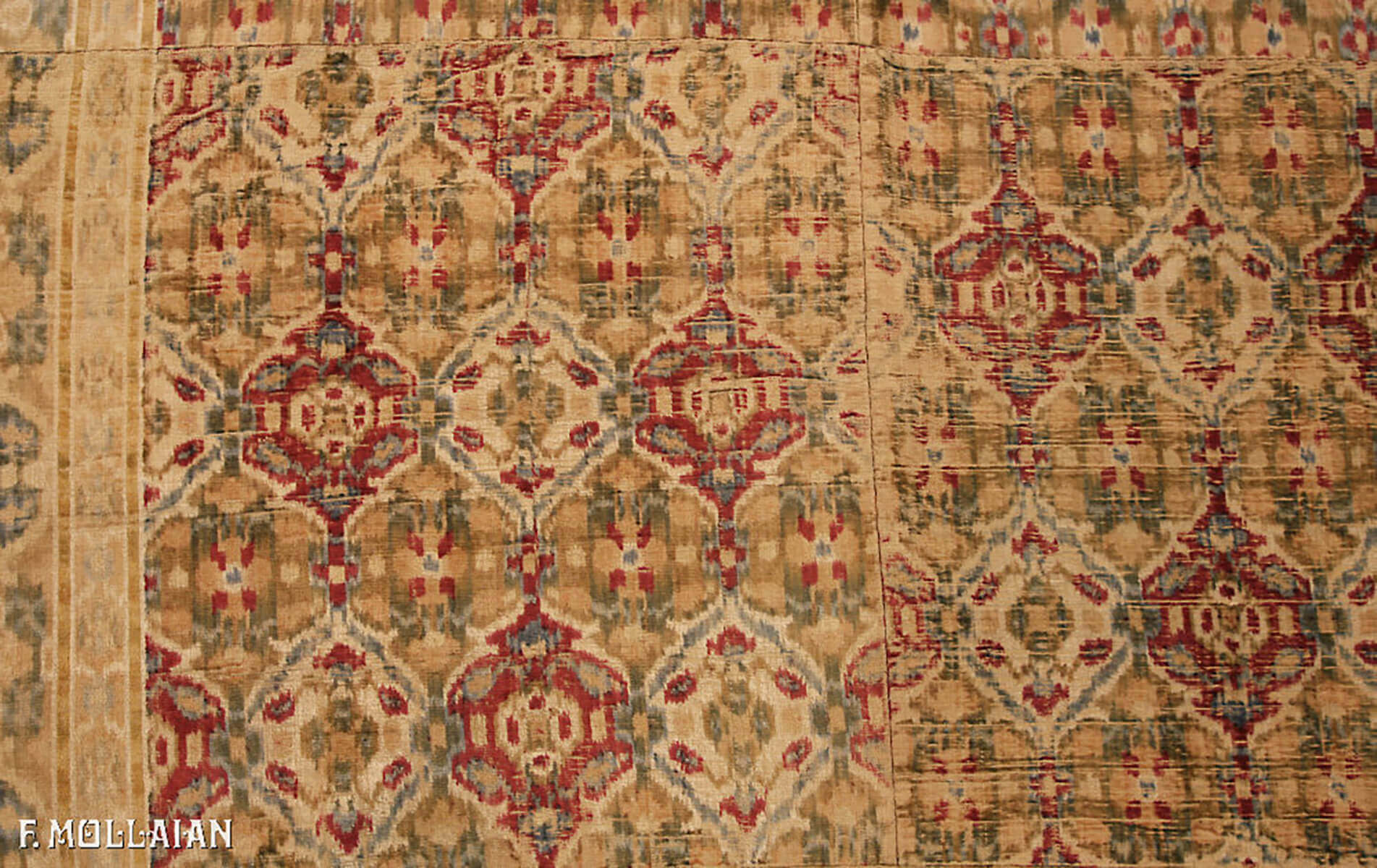 Textil Persischer Antiker Yazd (Velvet) n°:20316254